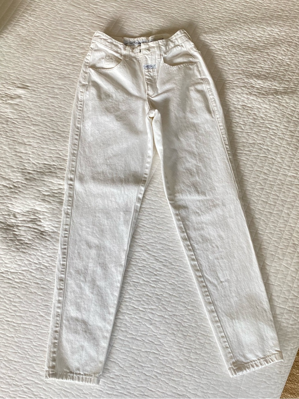 Vintage 80s Marithé + François Girbaud White Jeans